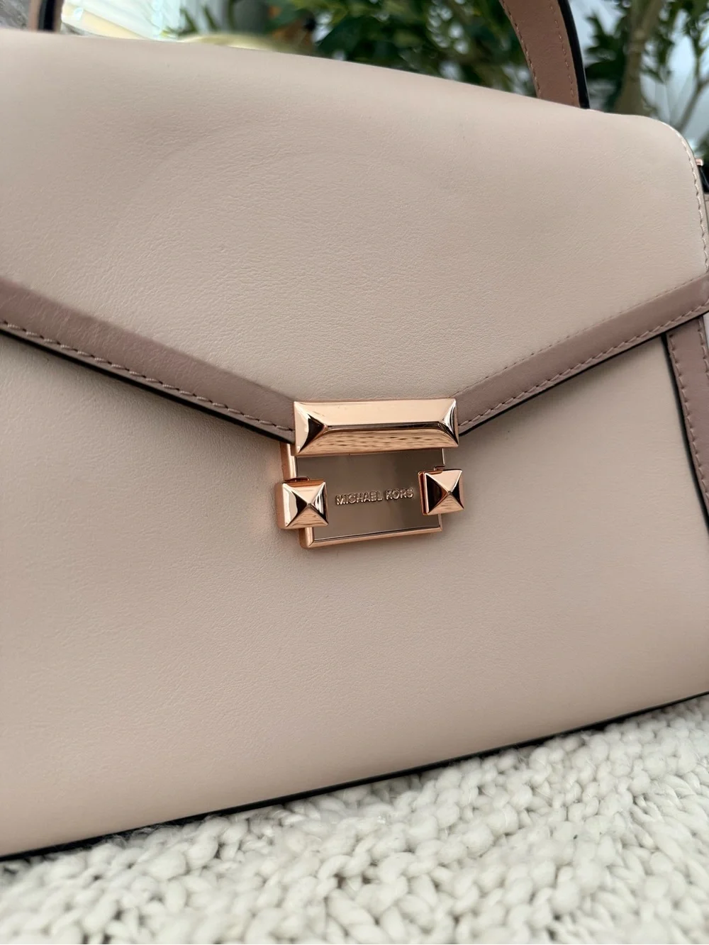 Michael Kors structured leather